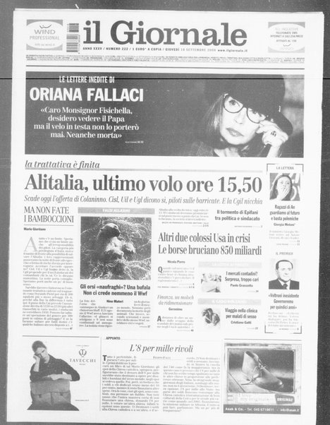 Il giornale : quotidiano del mattino